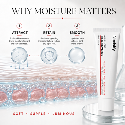 ✨ Nexisify TIME REVERSE  💧 Smooth, Hydrate & Glow